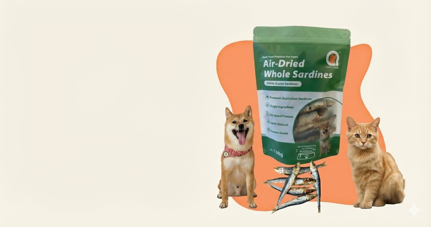 Air-Dried Whole Sardines Australia - Natural Dog & Cat Treats | Asahi Paws