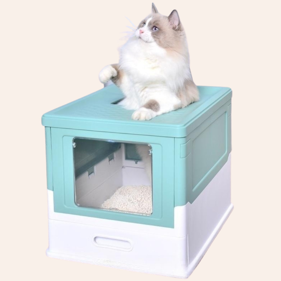 Foldable Enclosed Cat Litter Box