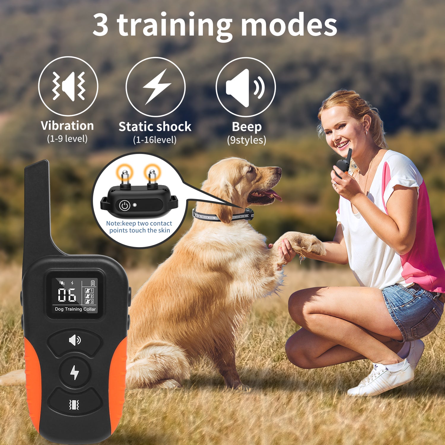 Dog Shock Collar - 3300Ft Training Collar