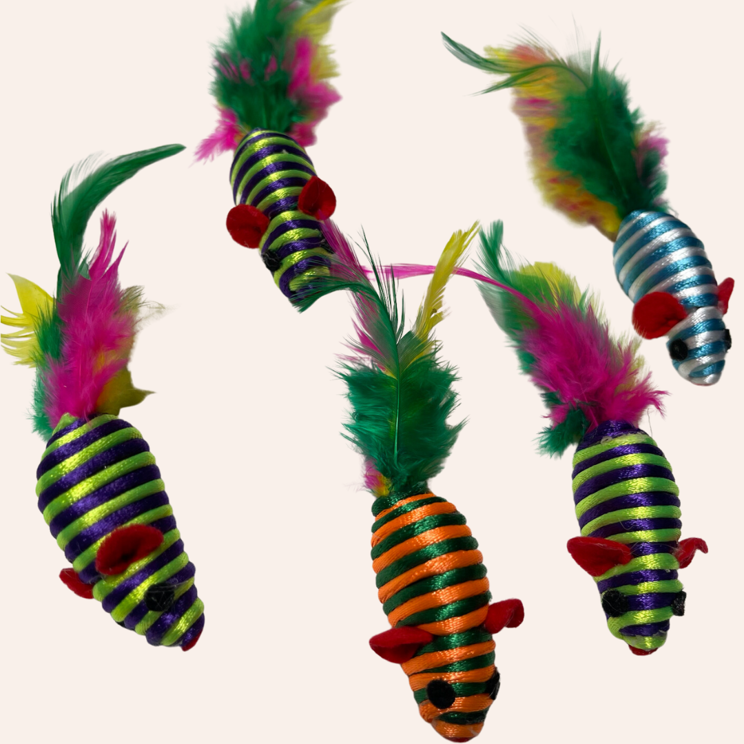 Cat Feather Mice Toy