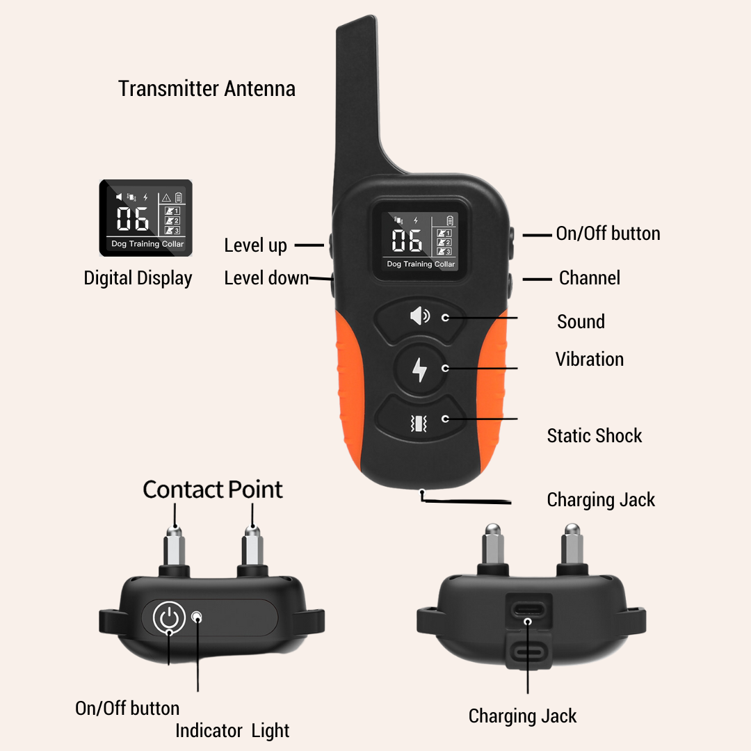 Dog Shock Collar - 3300Ft Training Collar