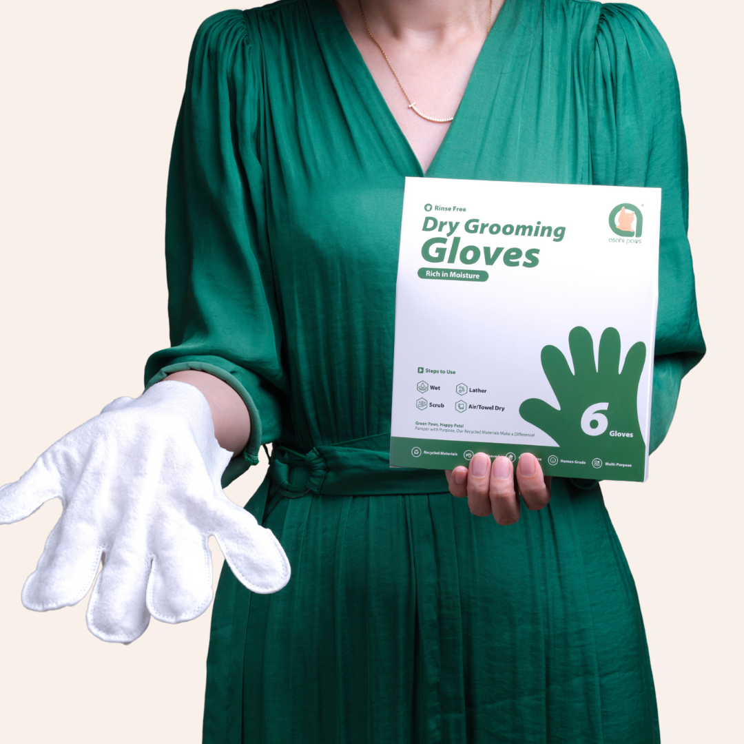 Rinse Free Dry Grooming Gloves